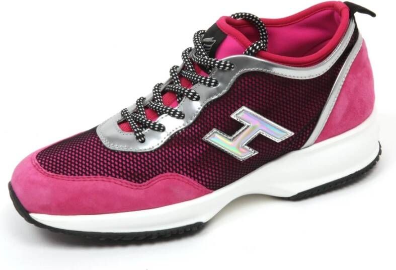 Hogan Interactive Lycra H Flock Fuchsia Black Schoenen