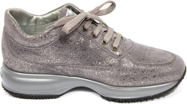 Hogan Interactive Strass Suede Sneakers