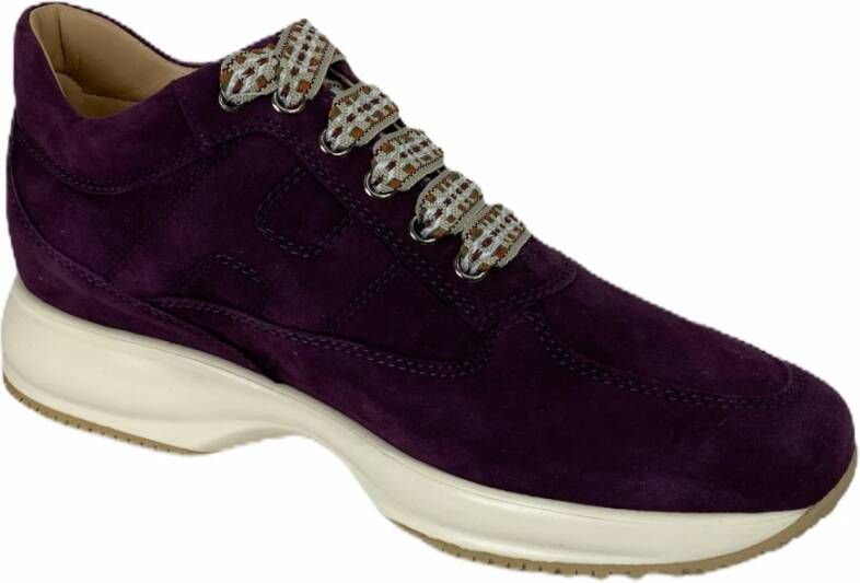 Hogan Interactive Suède Violet Veterschoenen