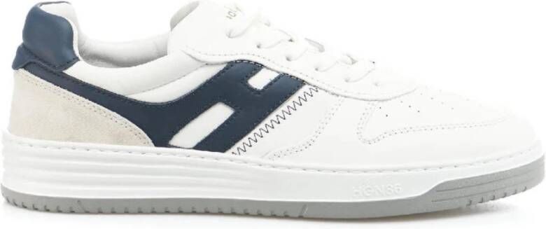 Hogan Italiaanse Leren Sneakers voor Heren White Heren