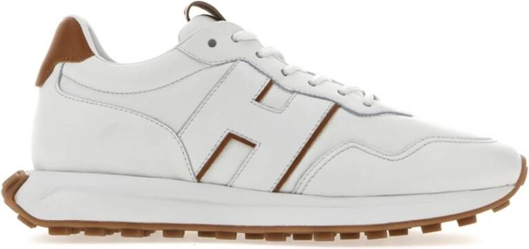 Hogan Italiaanse Leren Sneakers White Heren