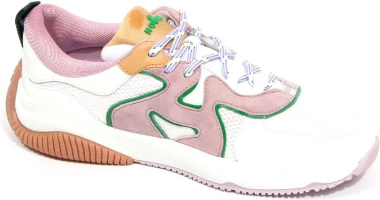 Hogan Italiaanse Leren Stoffen Schoenen met Memory Foam