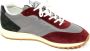 Hogan Italiaanse Sneaker in Grijs | Bordeauxrood | Groen - Thumbnail 1