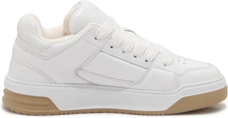 Hogan Italiaanse witte sneakers met veters