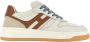 Hogan Ivoor Bruin Leren Sneakers Multicolor Dames - Thumbnail 1