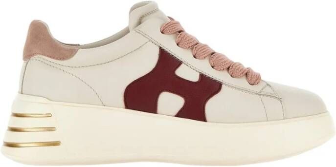 Hogan Ivoor Leren Sneakers met Memory Foam White Heren