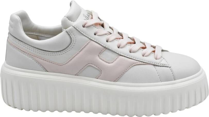 Hogan Ivoor Roze Kant Schoenen Elegante Stijl