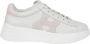 Hogan Ivoorleren sneakers met roze details - Thumbnail 1