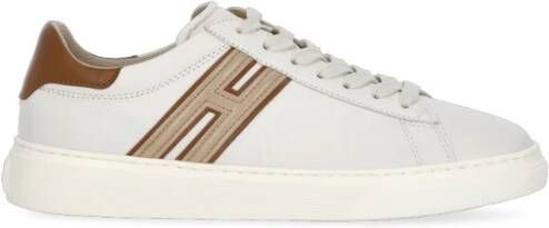 Hogan Ivoorleren Sneakers voor Vrouwen Beige Dames