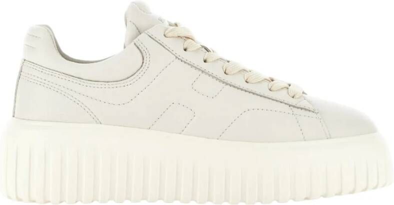 Hogan Roomwit Logo-Embellished Low-Top Sneakers White