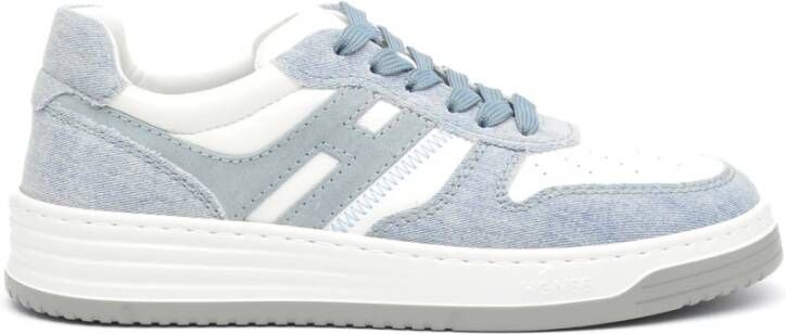 Hogan Jeans Stof Sneakers met Leren Details Multicolor Dames