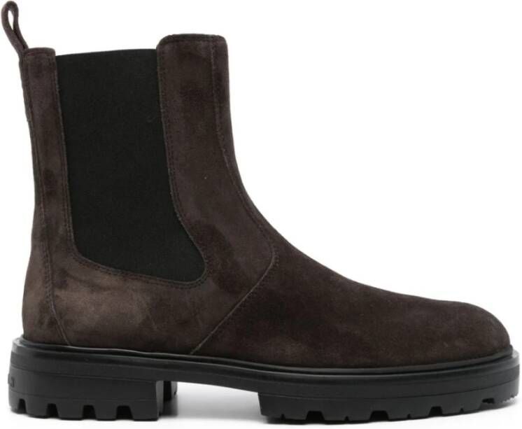 Hogan Klassieke Chelsea Boots in Palissandro Stijl