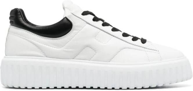 Hogan Gestreepte Sneakers voor Mannen White Heren