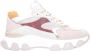 Hogan Beige Suède Sneakers met Lurex Inzetstukken Beige Dames - Thumbnail 4