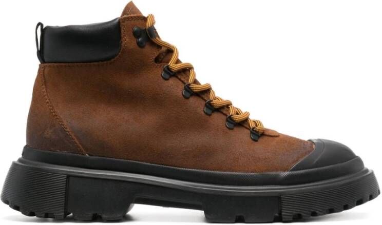 Hogan Lace-up Boots Bruin Heren