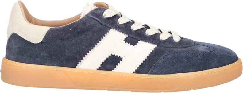 Hogan Lage H327 Suède Sneakers Blauw Heren