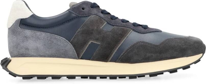 Hogan Lage leren sneakers met suède inzetstukken