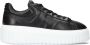 HOGAN Lage Sneakers Dames Hxw6450fc60 Maat: 42 Materiaal: Leer Kleur: Zwart - Thumbnail 1