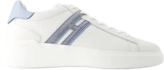 Hogan Grijze Leren Sneakers met H Detail Gray Heren
