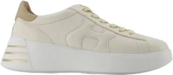 HOGAN Lage Sneakers Dames Rebel H564 Allacciato Maat: 40 Materiaal: Leer Kleur: Goud