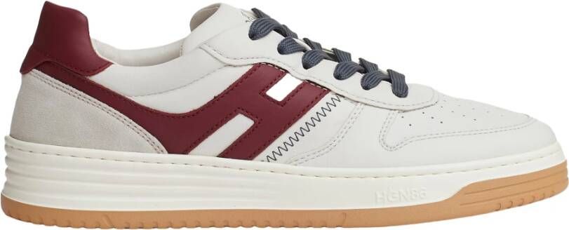 Hogan Leren Basket Style Sneakers