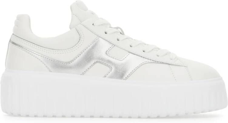 HOGAN Lage Sneakers Dames H-stripes Leer Wit