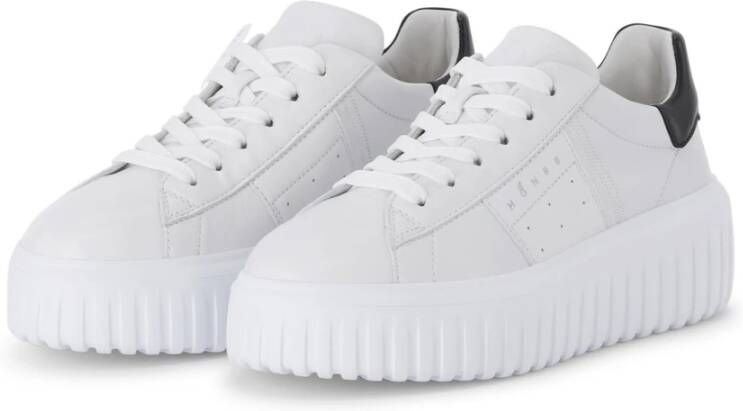 Hogan Leren Chunky Sneaker met Hoge Zool