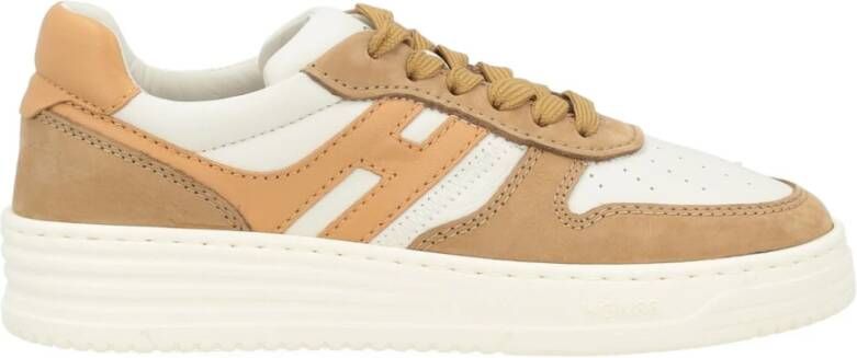 Hogan Retro Basketbalsneakers Brown Dames