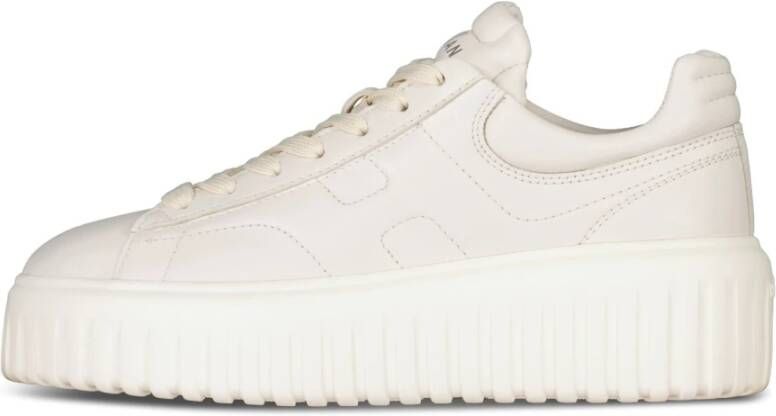 Hogan Roomwit Logo-Embellished Low-Top Sneakers White