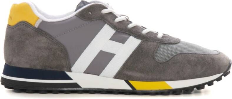 Hogan Leren Sneaker met Zijlogo