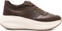 Hogan Leren Sneakers Marrone Aw25 - Thumbnail 1
