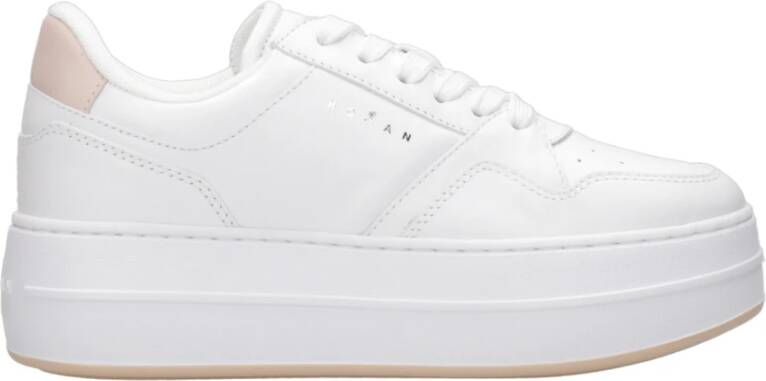 Hogan Leren Sneakers met Memory Foam Binnenzool White Dames
