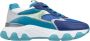 Hogan Leren Sneakers met Stoffen Inzetstukken Blue Dames - Thumbnail 1
