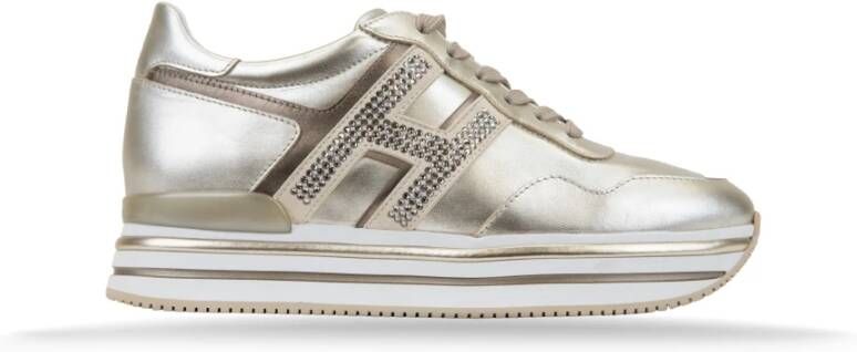 Hogan Leren Sneakers met Suède Detail