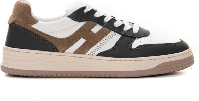 Hogan Leren sneakers met suède details