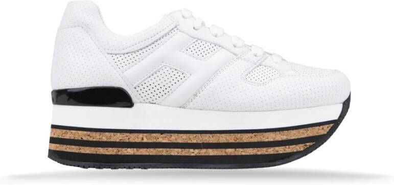 Hogan Leren Sneakers met Suède Hiel