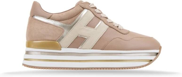 Hogan Leren Sneakers met Suède Inzetstukken