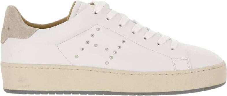 Hogan Leren sneakers met suède inzetstukken White Dames