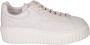 Hogan Leren Sneakers Ronde neus Vetersluiting Logo - Thumbnail 1