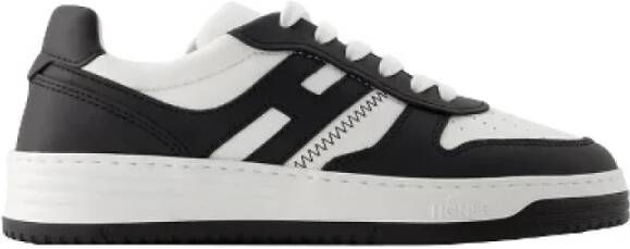 Hogan Leren sneakers van glad kalfsleer Zwart Dames