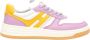 Hogan Leren Sneakers Wit Paars Geel Multicolor Dames - Thumbnail 1