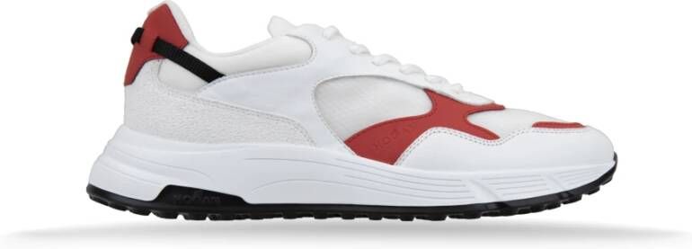 Hogan Leren Stoffen Sneakers Veterschoenen Mannen