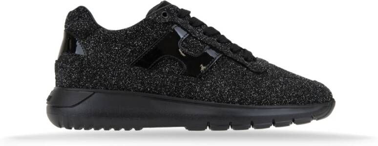Hogan Leren Veterschoen Glitter Sneakers Vrouwen