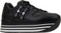 Hogan Leren Vetersneakers Black Dames - Thumbnail 1