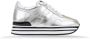 Hogan Leren vetersneakers met laminaat - Thumbnail 1