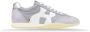 Hogan Leren Vetersneakers met Logopatch - Thumbnail 1