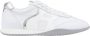 Hogan Leren Vetersneakers met Logopatch White Dames - Thumbnail 1