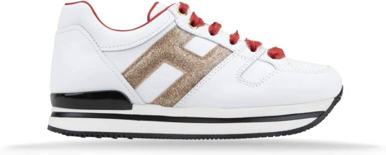 Hogan Leren Vetersneakers met Merkdetails - Foto 1