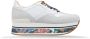 Hogan Leren Vetersneakers met Ronde Geperforeerde Neus - Thumbnail 1