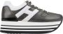 Hogan Leren Vetersneakers Multicolor Dames - Thumbnail 1